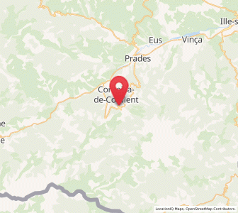 Map of Vernet-les-Bains, Occitanie