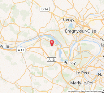 Map of Verneuil-sur-Seine, Île-de-France