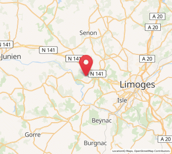 Map of Verneuil-sur-Vienne, Nouvelle-Aquitaine