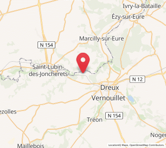 Map of Vert-en-Drouais, Centre