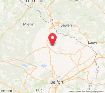 Map of Vescemont, Bourgogne-Franche-Comté