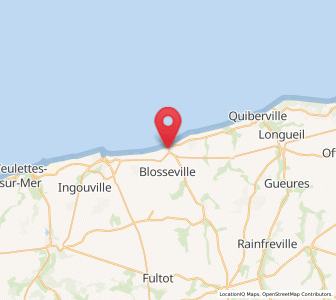 Map of Veules-les-Roses, Normandy