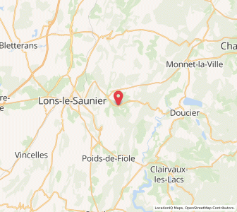 Map of Vevy, Bourgogne-Franche-Comté