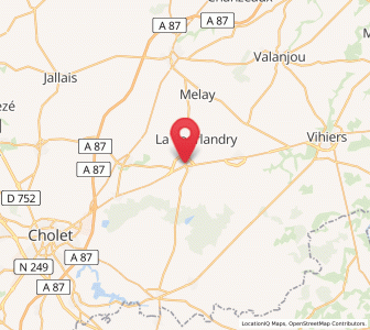 Map of Vezins, Pays de la Loire