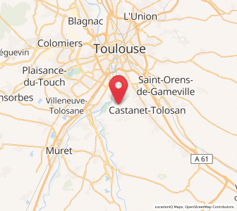 Map of Vieille-Toulouse, Occitanie