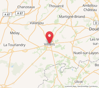 Map of Vihiers, Pays de la Loire