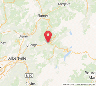 Map of Villard-sur-Doron, Auvergne-Rhône-Alpes