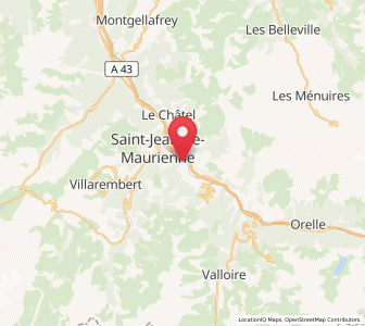 Map of Villargondran, Auvergne-Rhône-Alpes