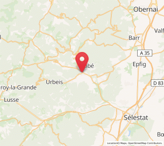 Map of Villé, Grand Est