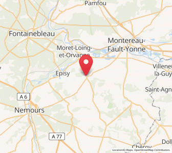 Map of Villecerf, Île-de-France