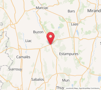 Map of Villecomtal-sur-Arros, Occitanie