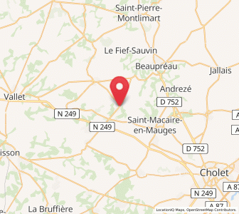 Map of Villedieu-la-Blouère, Pays de la Loire