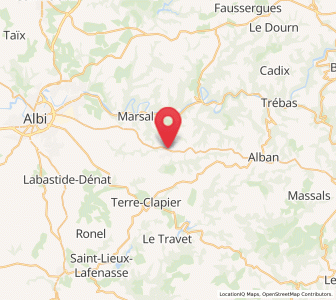 Map of Villefranche-d'Albigeois, Occitanie