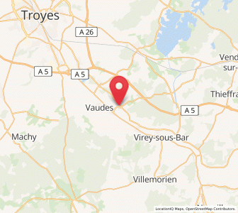 Map of Villemoyenne, Grand Est