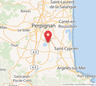 Map of Villeneuve-de-la-Raho, Occitanie