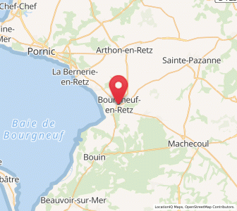 Map of Villeneuve-en-Retz, Pays de la Loire