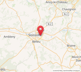 Map of Villeneuve-Saint-Germain, Hauts-de-France
