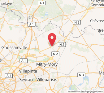 Map of Villeneuve-sous-Dammartin, Île-de-France