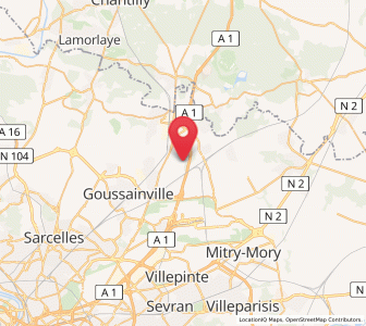 Map of Villeron, Île-de-France
