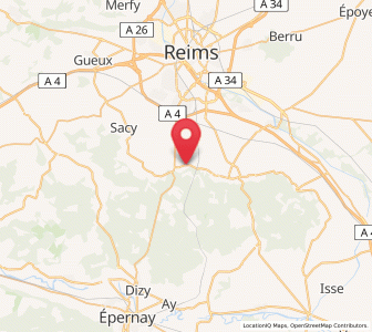Map of Villers-Allerand, Grand Est