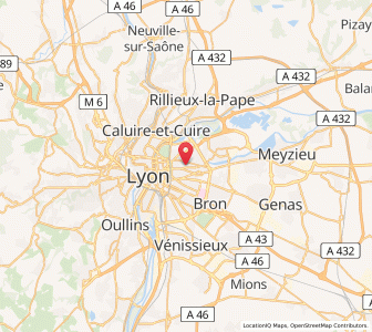 Map of Villeurbanne, Auvergne-Rhône-Alpes