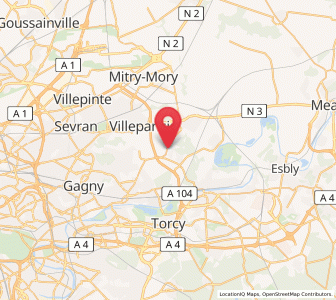 Map of Villevaudé, Île-de-France