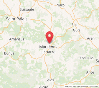 Map of Viodos, Nouvelle-Aquitaine