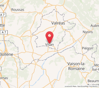 Map of Visan, Provence-Alpes-Côte d'Azur