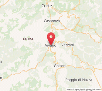 Map of Vivario, Corsica