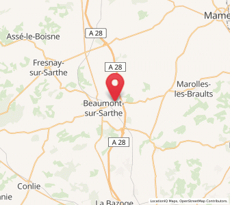 Map of Vivoin, Pays de la Loire