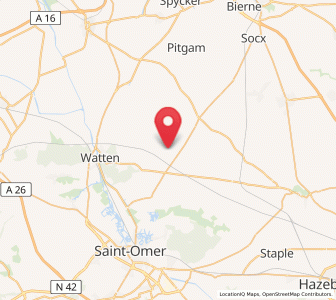 Map of Volckerinckhove, Hauts-de-France