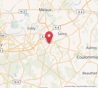 Map of Voulangis, Île-de-France
