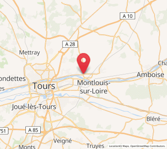 Map of Vouvray, Centre