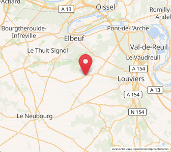 Map of Vraiville, Normandy