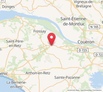 Map of Vue, Pays de la Loire