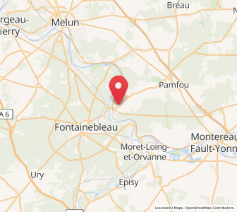 Map of Vulaines-sur-Seine, Île-de-France