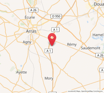 Map of Wancourt, Hauts-de-France