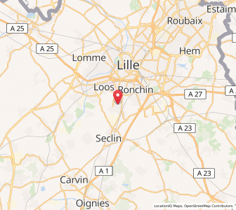 Map of Wattignies, Hauts-de-France