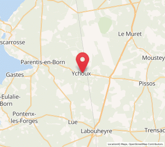 Map of Ychoux, Nouvelle-Aquitaine
