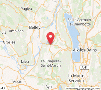 Map of Yenne, Auvergne-Rhône-Alpes
