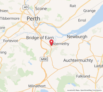 Map of Aberargie, ScotlandScotland