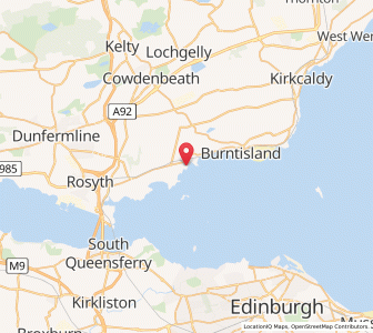 Map of Aberdour, ScotlandScotland