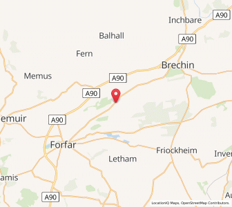 Map of Aberlemno, ScotlandScotland