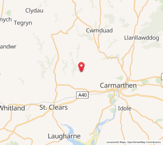 Map of Abernant, WalesWales