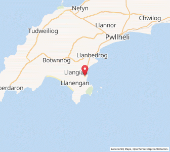 Map of Abersoch, WalesWales