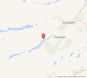Map of Achagate, ScotlandScotland