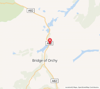 Map of Achallader, ScotlandScotland