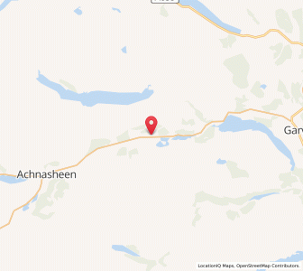 Map of Achanalt, ScotlandScotland