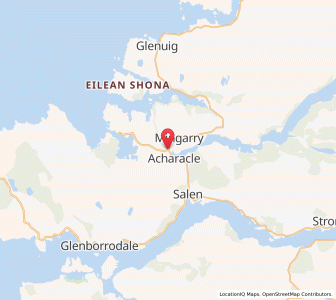 Map of Acharacle, ScotlandScotland