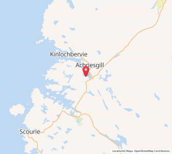Map of Achlyness, ScotlandScotland